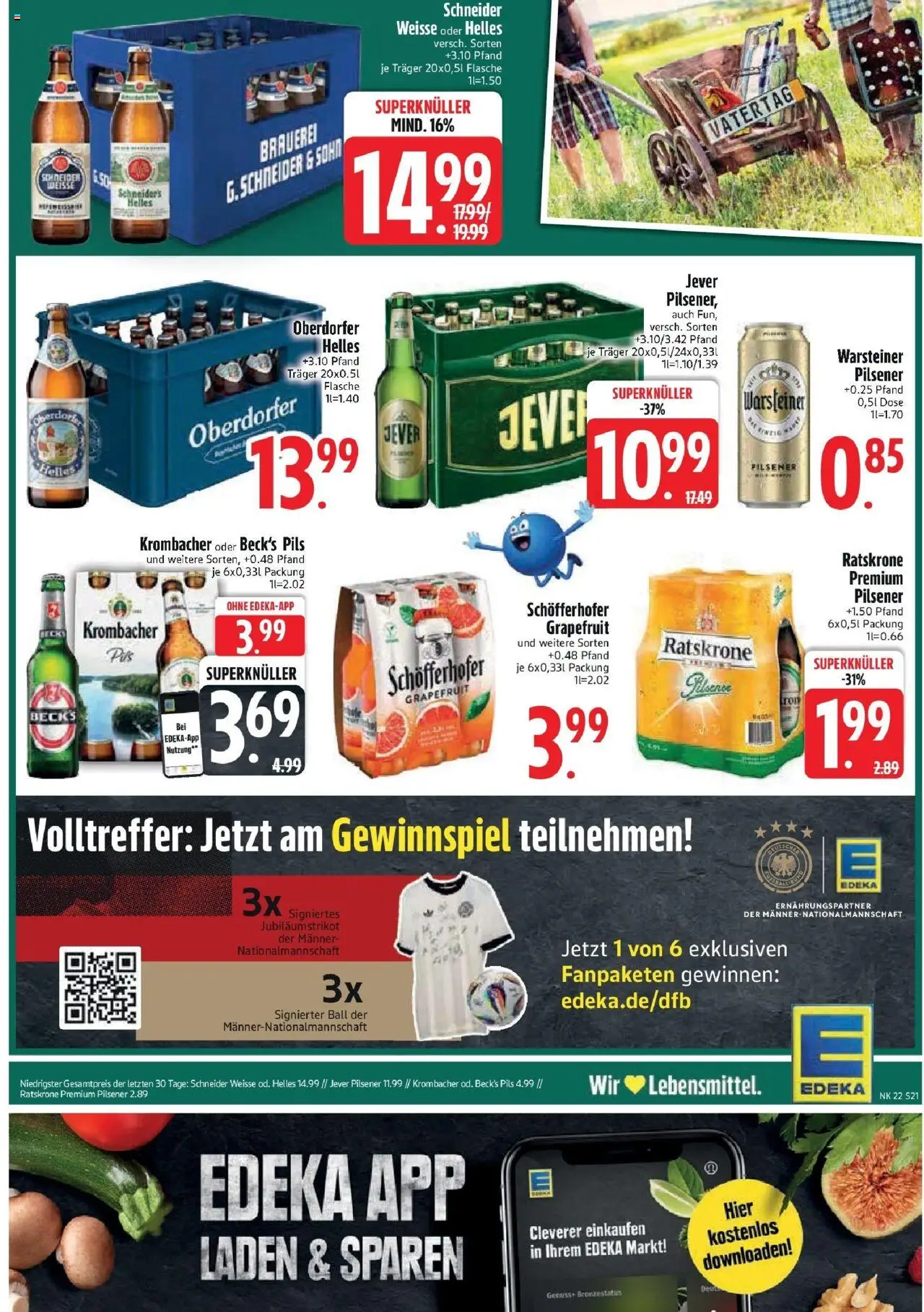 Edeka prospekt Bodenwöhr	 - gültig ab dem 25.05.2025 | Seite: 23 | Produkte: Pils, Warsteiner, Jever, Krombacher