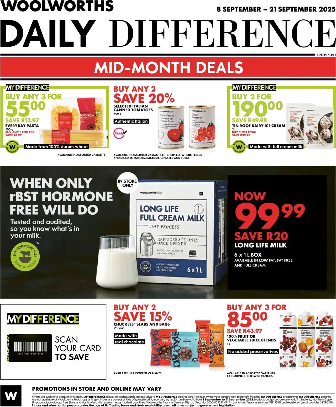 New Woolworths catalogue – valid from 08.09.2025 | Page: 8 | Products: Chocolate, Juice, Fruit, Mango