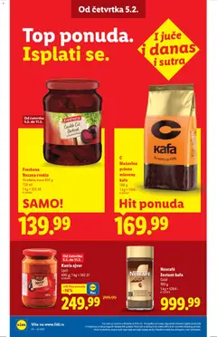 Nescafé Instant kafa Gold, 190 g - pregled Lidl kataloga - važi od 05.02.2026 | Strana: 20