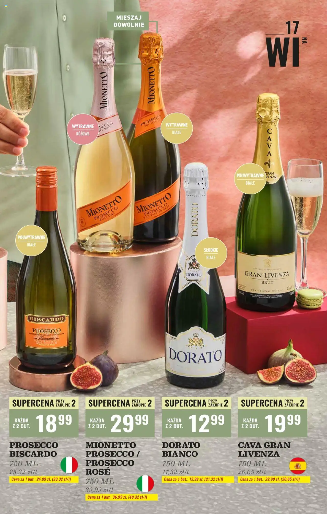 Biedronka gazetka - Czas na toast od 06.10.2025 | Strona: 17 | Produkty: Mionetto prosecco, Prosecco