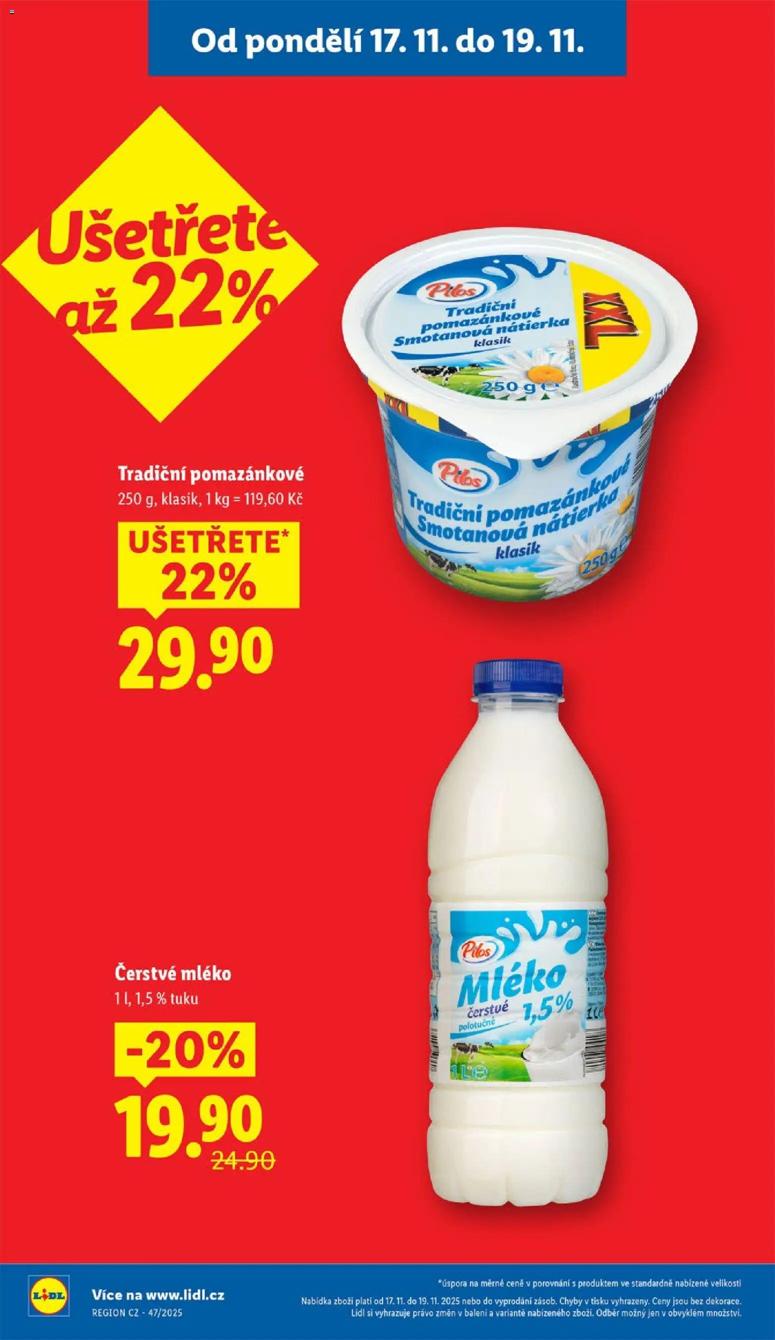Lidl Black Friday od 17.11.2025 | Strana: 4 | Produkty: Mléko