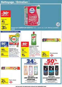 Carrefour - Prévisualisation de Carrefour catalogue semaine 52 valide à partir de 23.12.2025 | Page: 54 | Produits: Poubelle, Lavande, Fairy, Rouleau