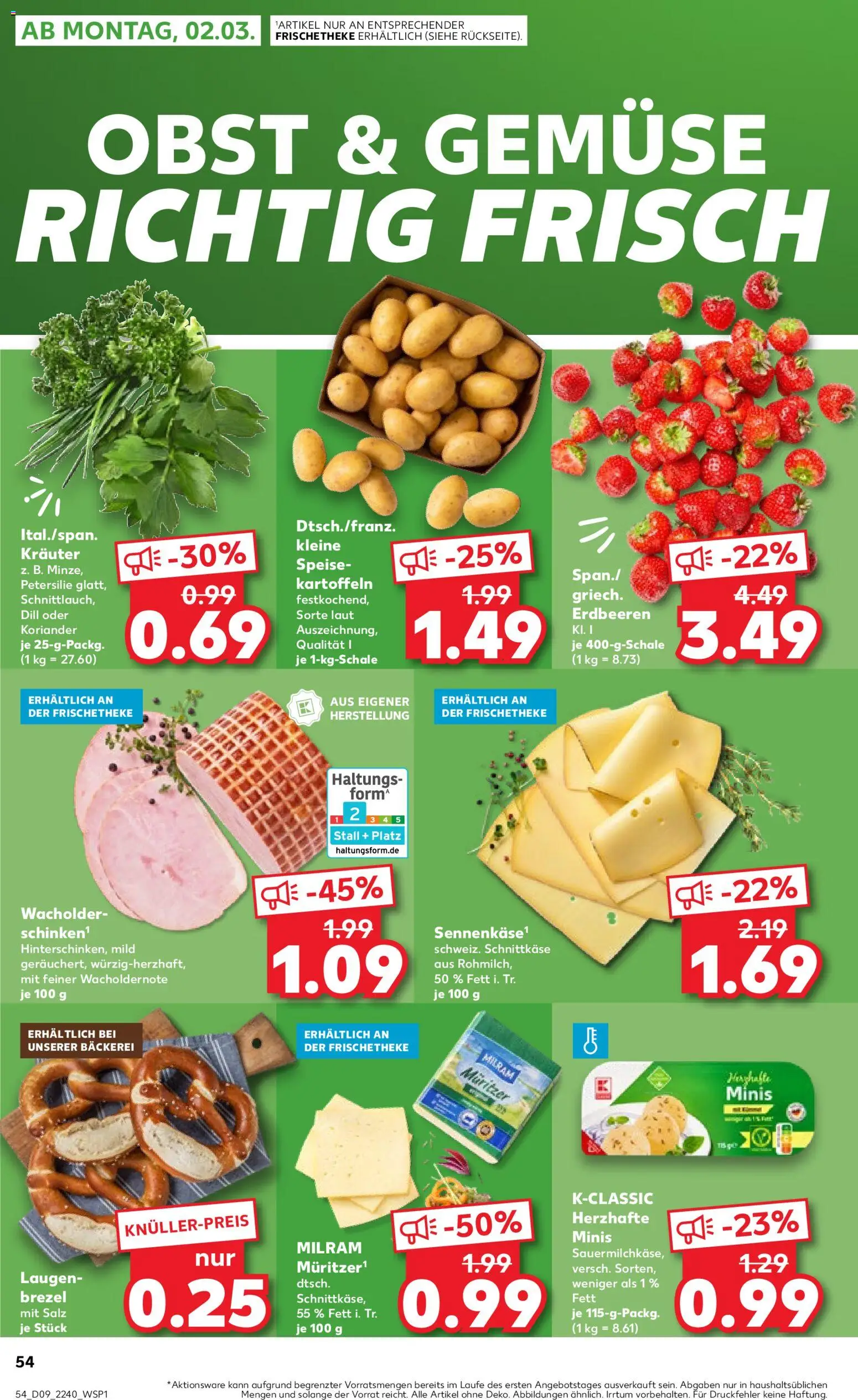 Kaufland prospekt Speyer	 – gültig ab 26.02.2026 | Seite: 54 | Produkte: Milram, Salz, Petersilie, Dill