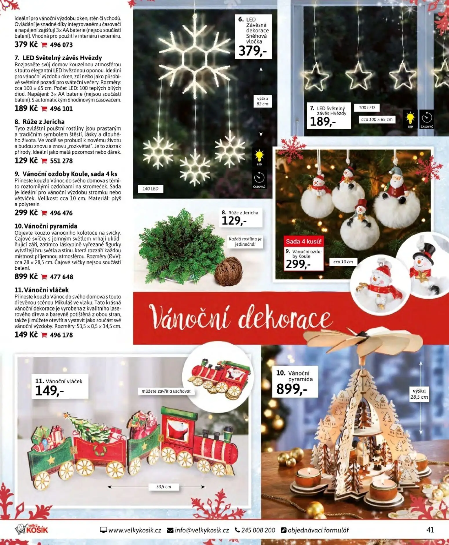 Velký Košík katalog listopad 2025 od 01.11.2025 | Strana: 41 | Produkty: Závěs, Čajové svíčky, Svíčky, Baterie