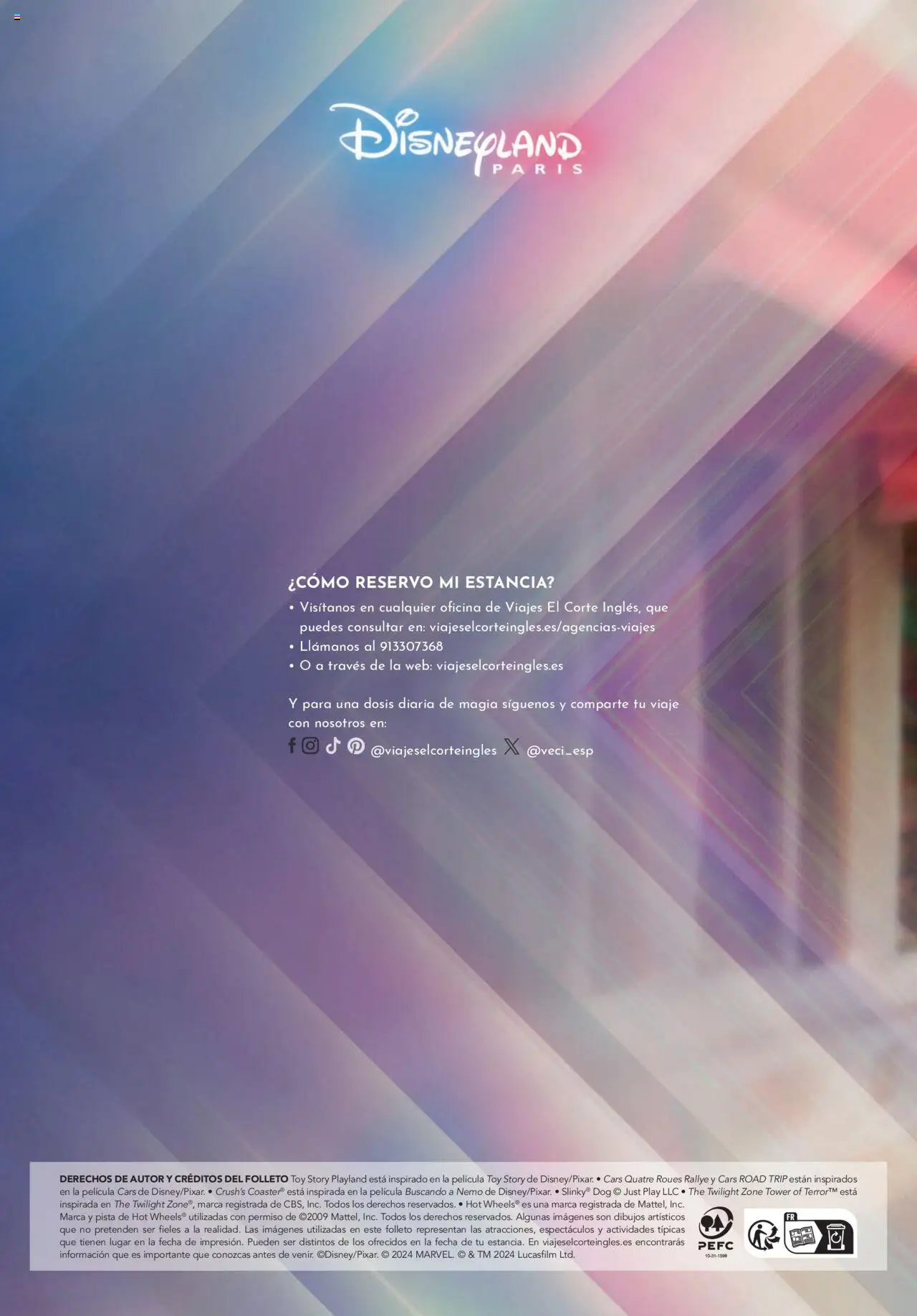 Viajes El Corte Inglés - Disneyland Paris 2025 2026 │ válido desde el 01.04.2025 | Página: 58