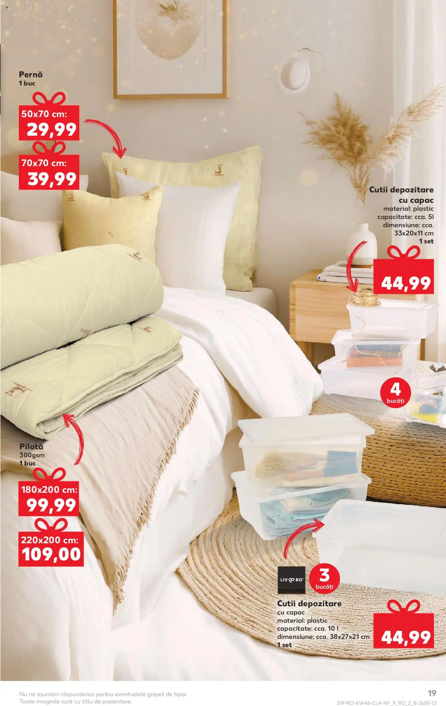 Noul catalog Kaufland – valabil de la 12.11.2025 | Pagină: 19 | Produse: Pernă, Pilotă