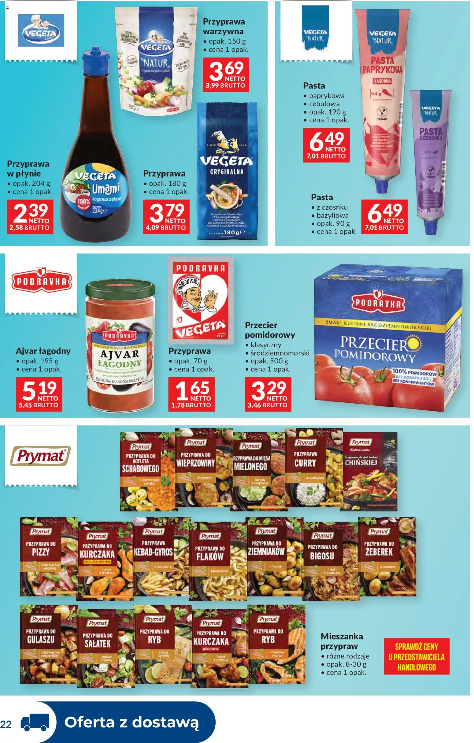 Makro Gazetka - Dystrybucja do sklepów od 09.12.2025 | Strona: 22 | Produkty: Curry, Ajvar