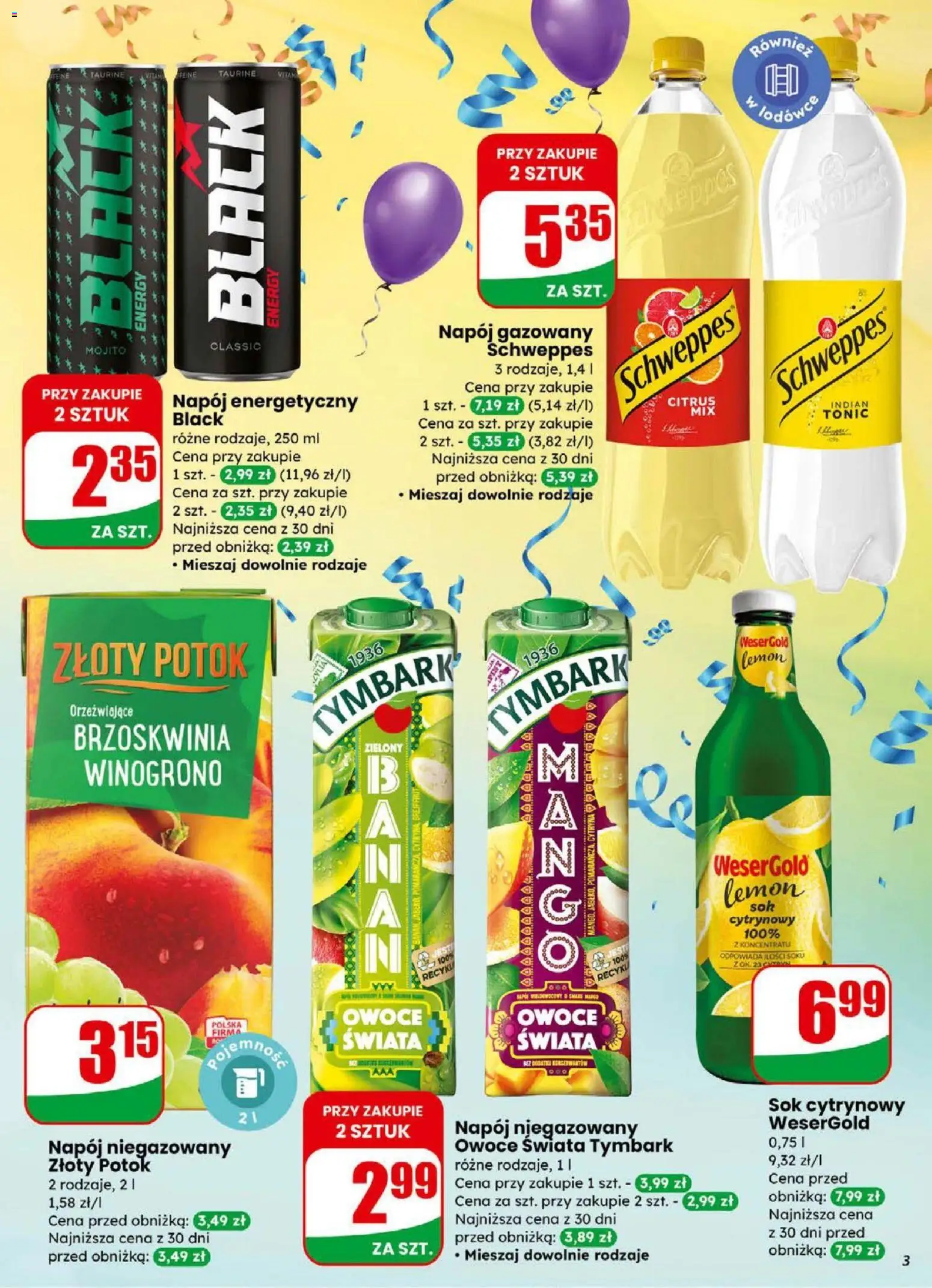 Dino Gazetka od 31.12.2025 | Strona: 3 | Produkty: Brzoskwinia, Winogrono, Sok, Grejpfrut