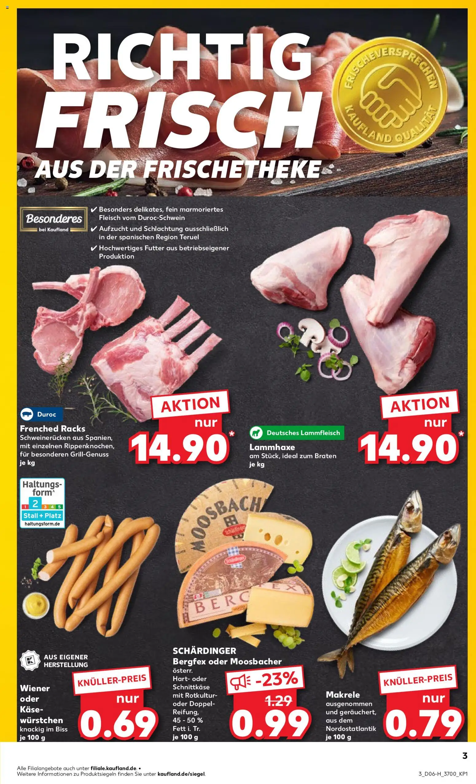 Kaufland prospekt Rostock	 – gültig ab 05.02.2026 | Seite: 3 | Produkte: Käse, Schweinerucken, Fleisch