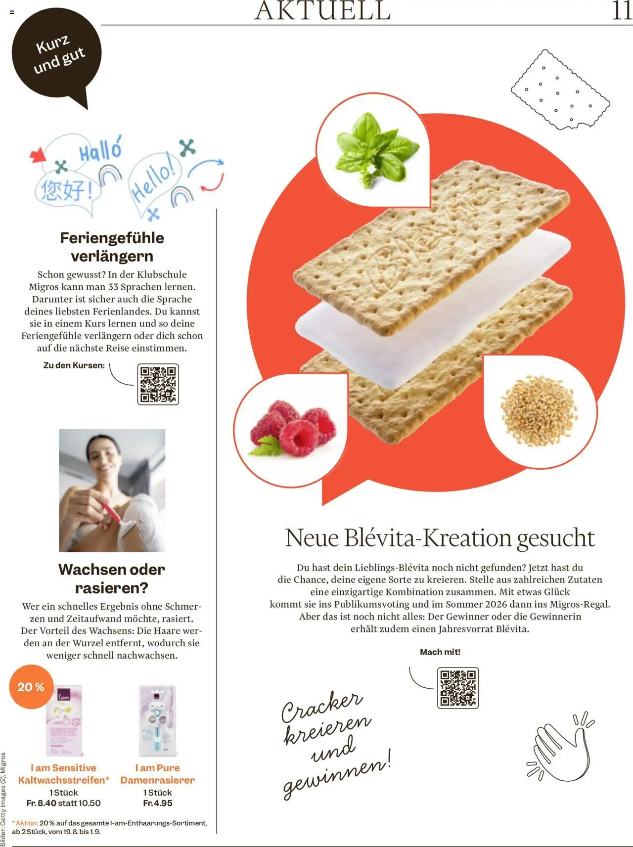 Migros - Magazin ab 18.08.2025 | Seite: 11 | Produkte: Bilder