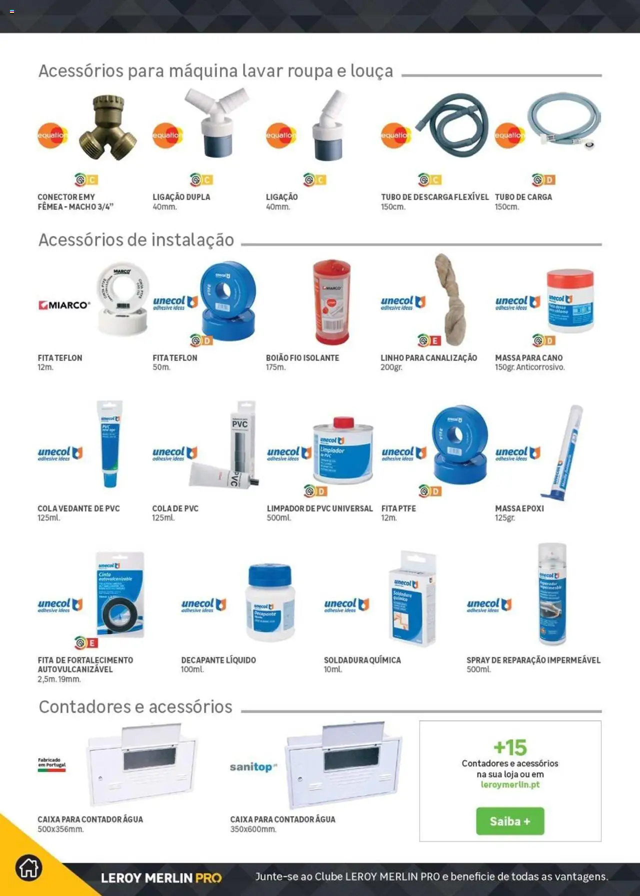 Leroy Merlin Catálogo │ válido de 18.11.2024 | Página: 98 | Produtos: Agua, Cinto, Caixa, Massa