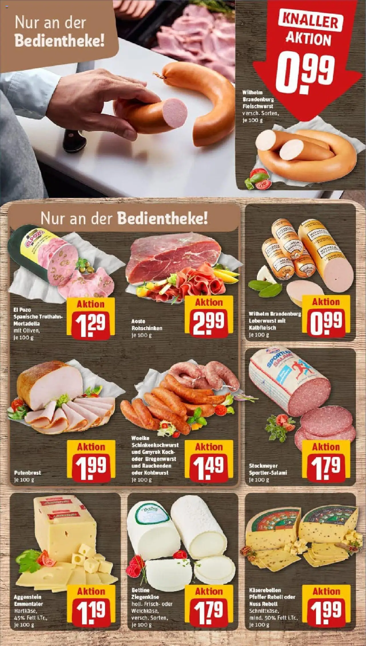 Rewe prospekt Lübeck / St. Jürgen	 – gültig ab 28.09.2025 | Seite: 15 | Produkte: Käse, Ziegenkäse, Pfeffer, Salami