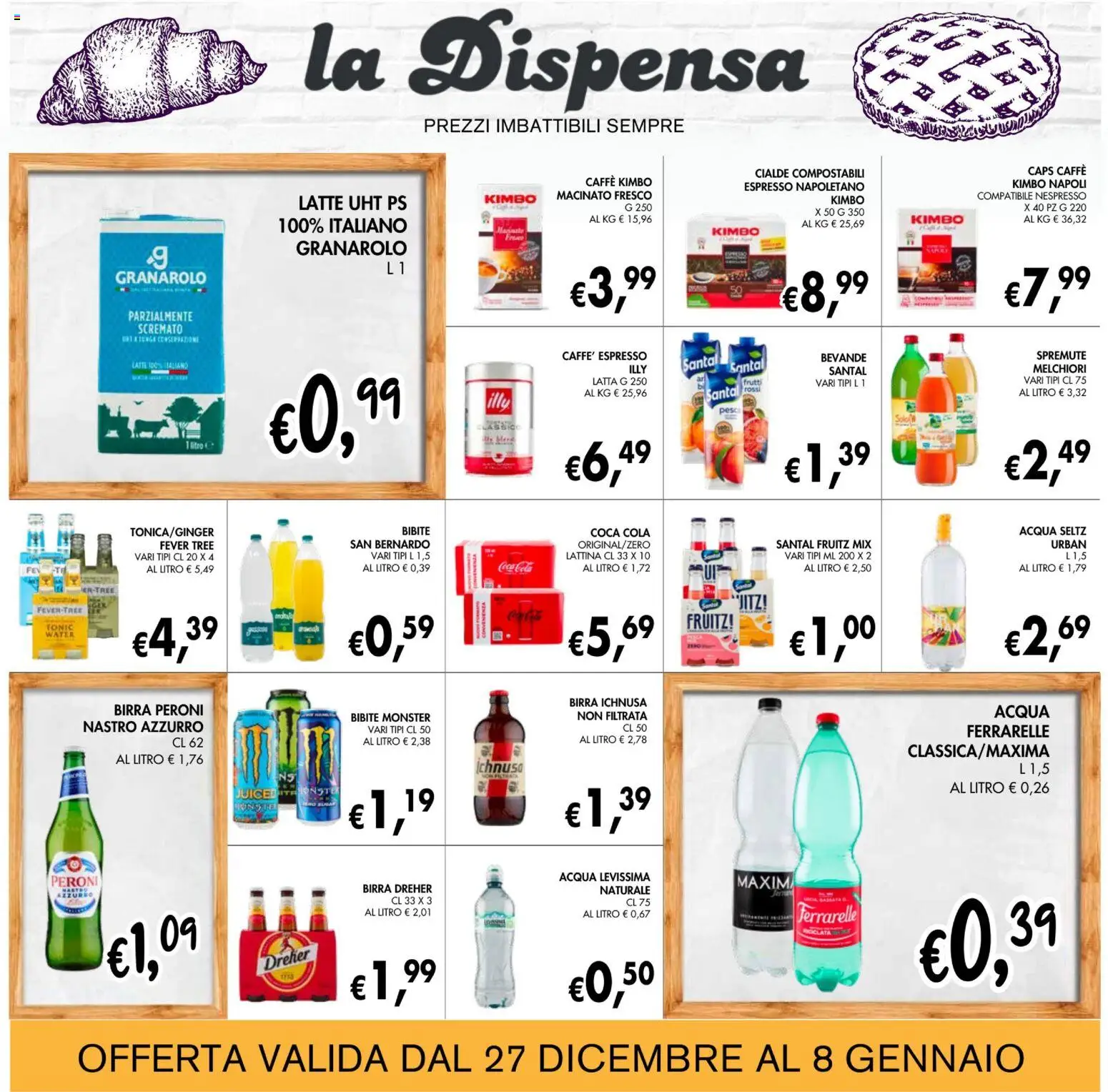 Volantino Coal del 27.12.2025 | Pagina: 17 | Prodotti: Caffè, Acqua, Latte, Ferrarelle
