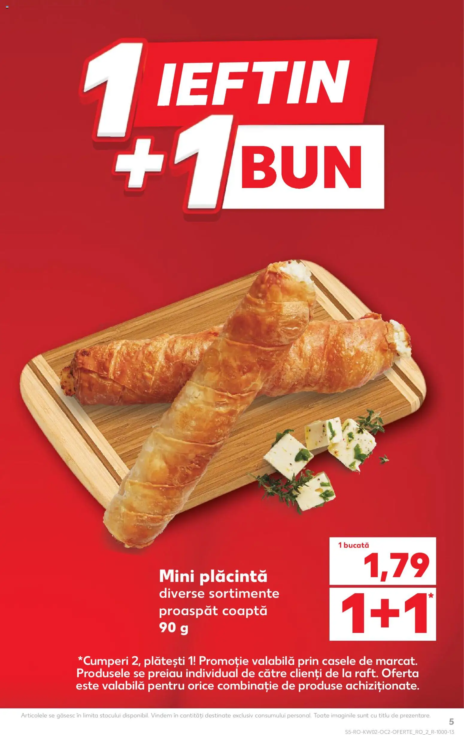 Noul catalog Kaufland – valabil de la 07.01.2026 | Pagină: 5 | Produse: Plăcintă