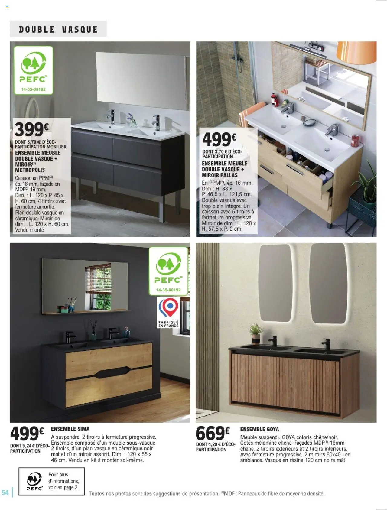  | Page: 54 | Produits: Meuble, Tiroirs, Miroir