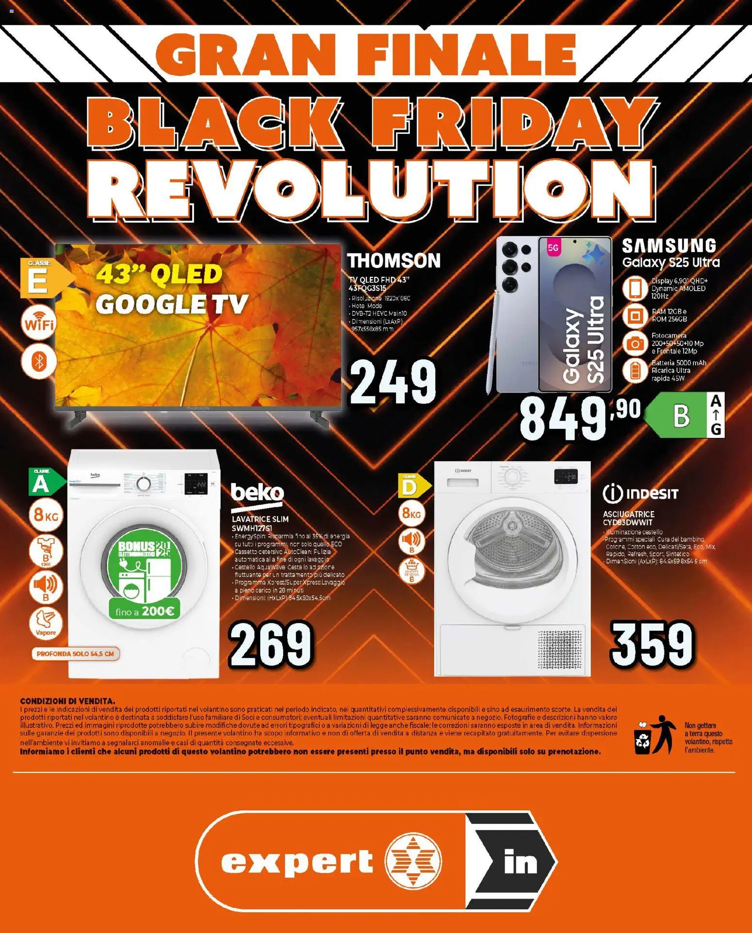 Volantino Ipercoop del 24.11.2025 | Pagina: 8 | Prodotti: Lavatrice, Asciugatrice, TV, Terra