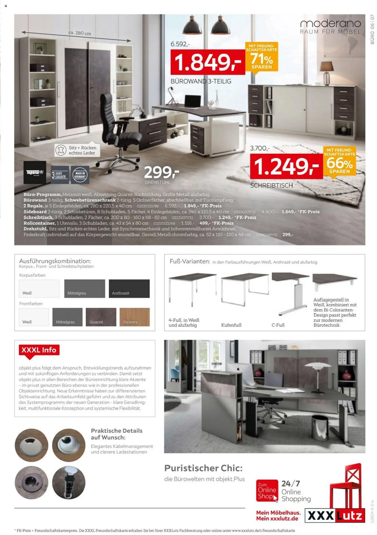 XXXLutz Büro Spezial – gültig ab 29.03.2026 | Seite: 7 | Produkte: Sideboard, Schwebetürenschrank