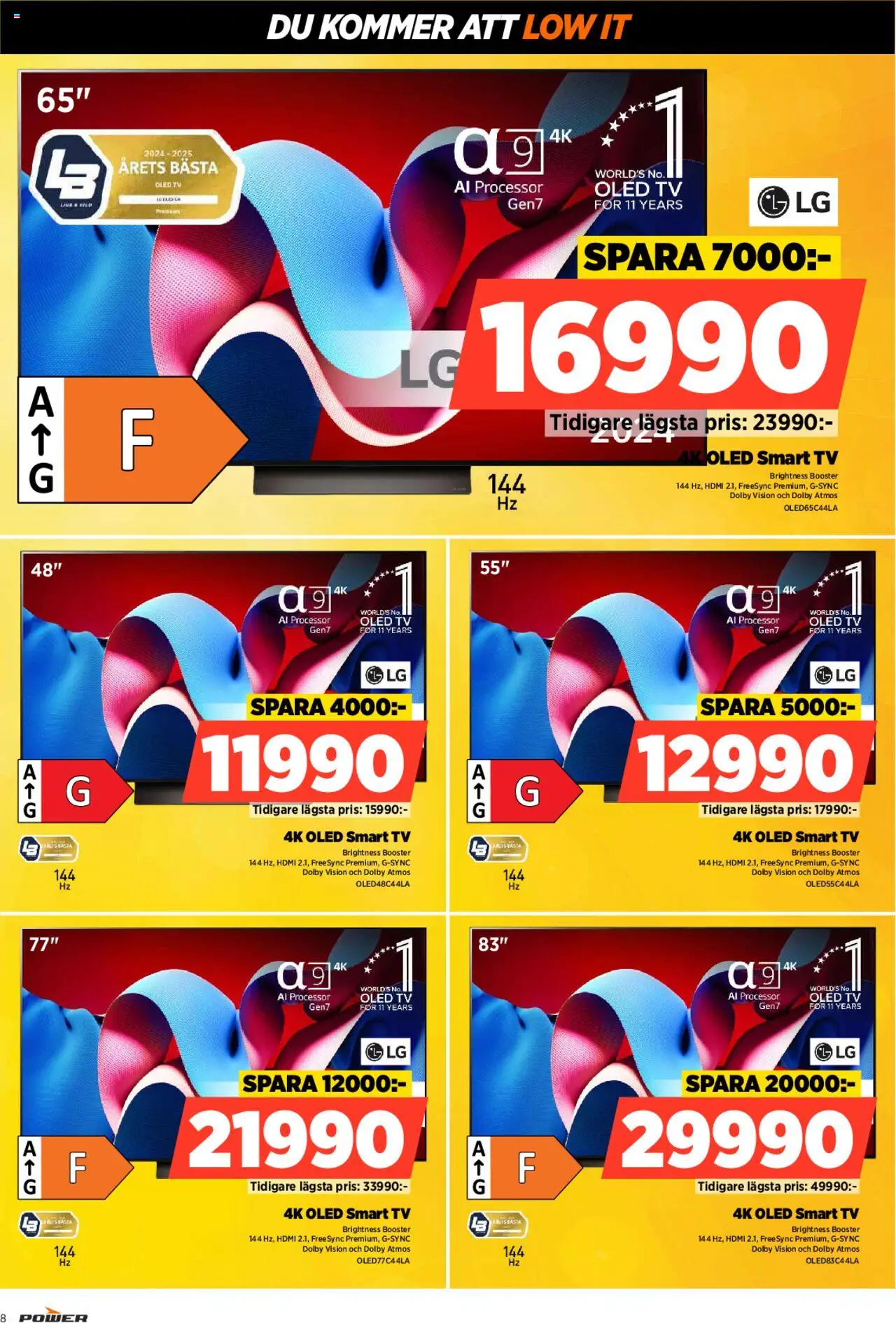 Power reklamblad aktuell från 23.06.2025 | Sida: 8 | Produkter: Smart tv, Tv