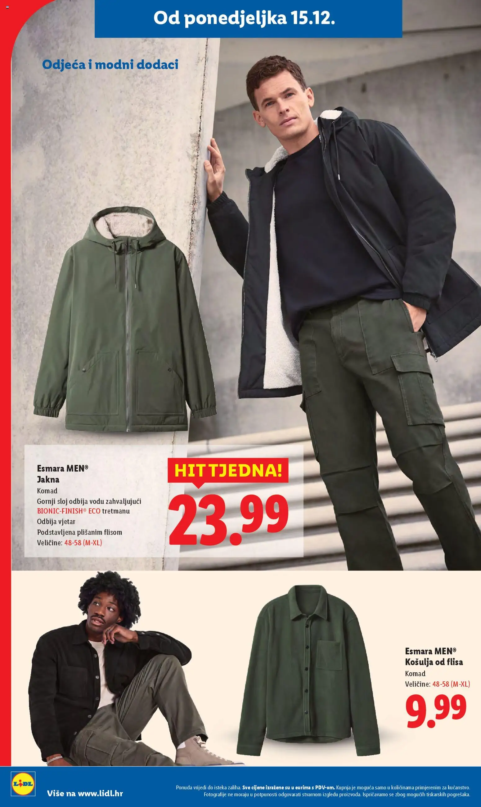 Lidl katalog | vrijedi od 15.12.2025 | Stranica: 38 | Proizvodi: Odjeća, Košulja, Jakna
