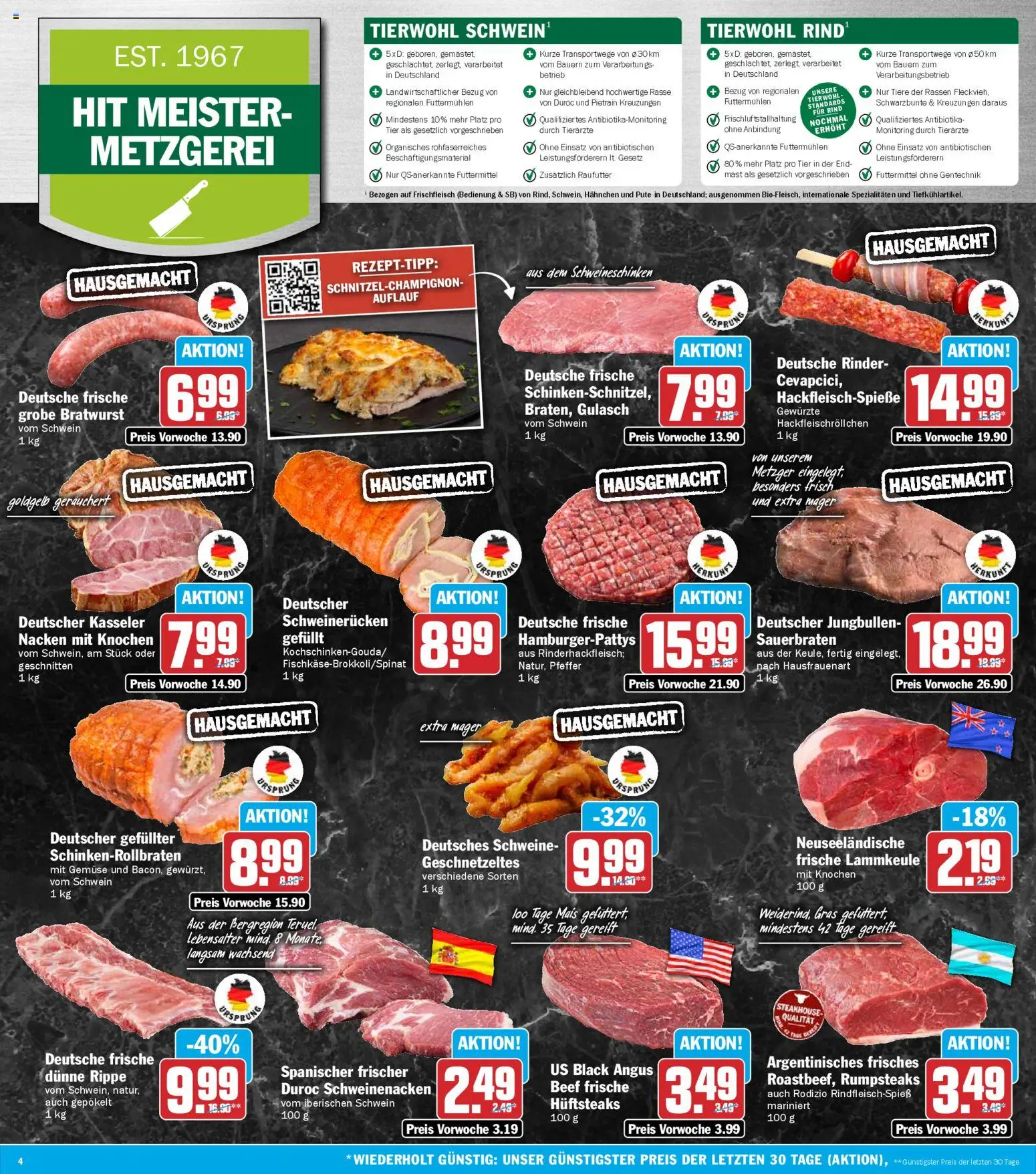 HIT Prospekt 	 – gültig ab 16.02.2026 | Seite: 4 | Produkte: Lammkeule, Schweinenacken, Pfeffer, Schweinerucken