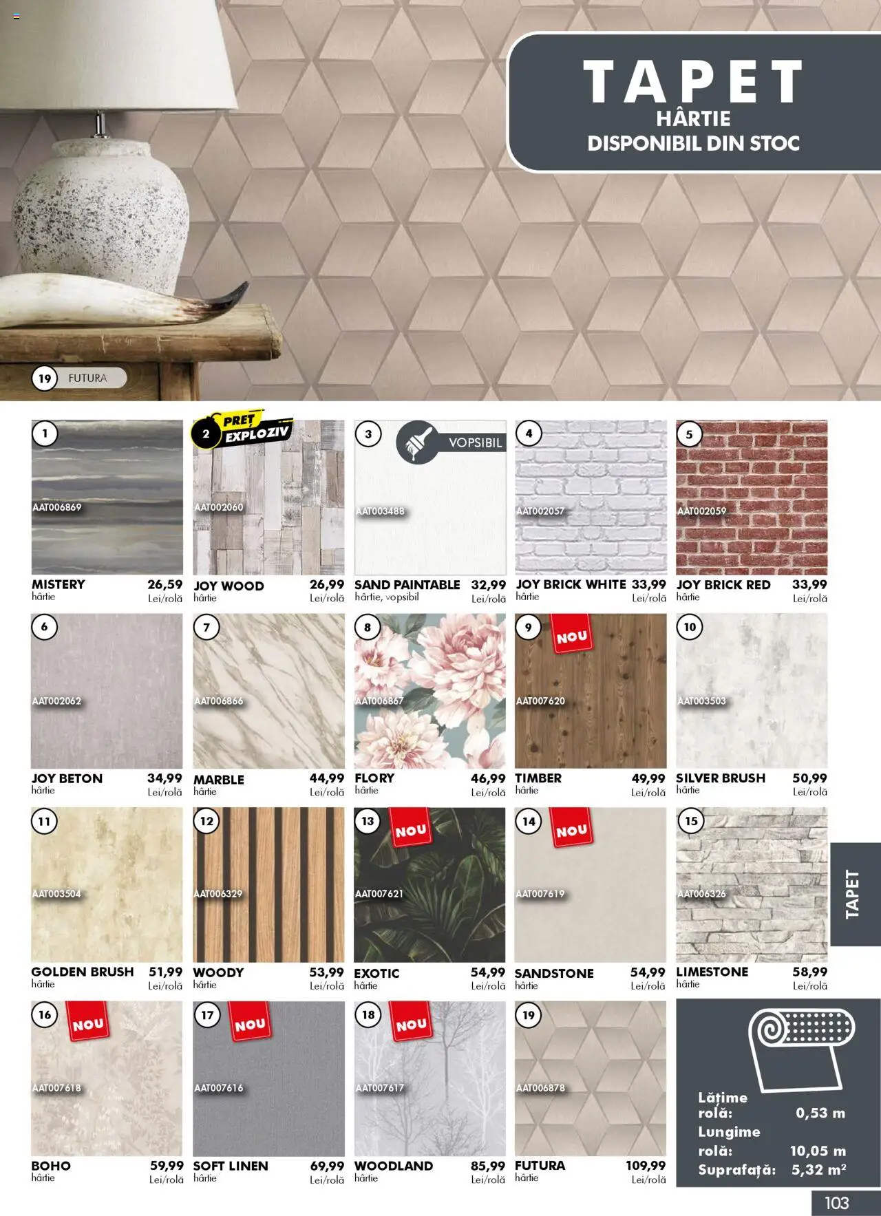 Noul catalog Diego – valabil de la 01.10.2025 | Pagină: 103 | Produse: Tapet