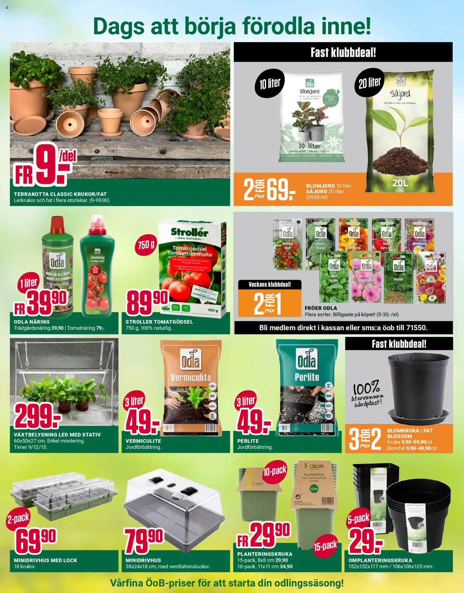 ÖoB reklamblad aktuell från 02.03.2026 | Sida: 10 | Produkter: Blomjord, Kruka, Blomkruka