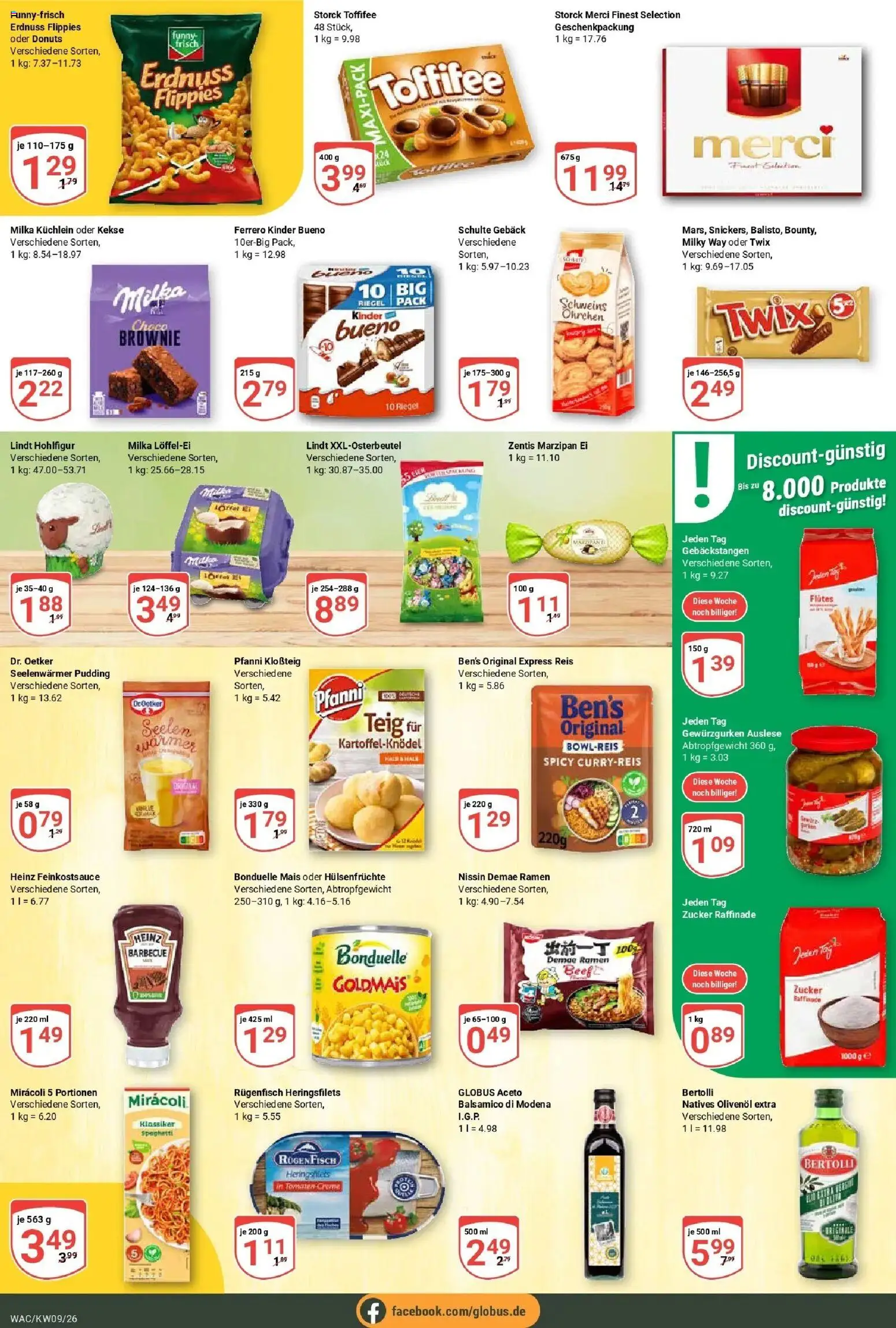Globus Prospekt Markkleeberg – gültig ab 23.02.2026 | Seite: 11 | Produkte: Kinder bueno, Twix, Donuts, Zucker