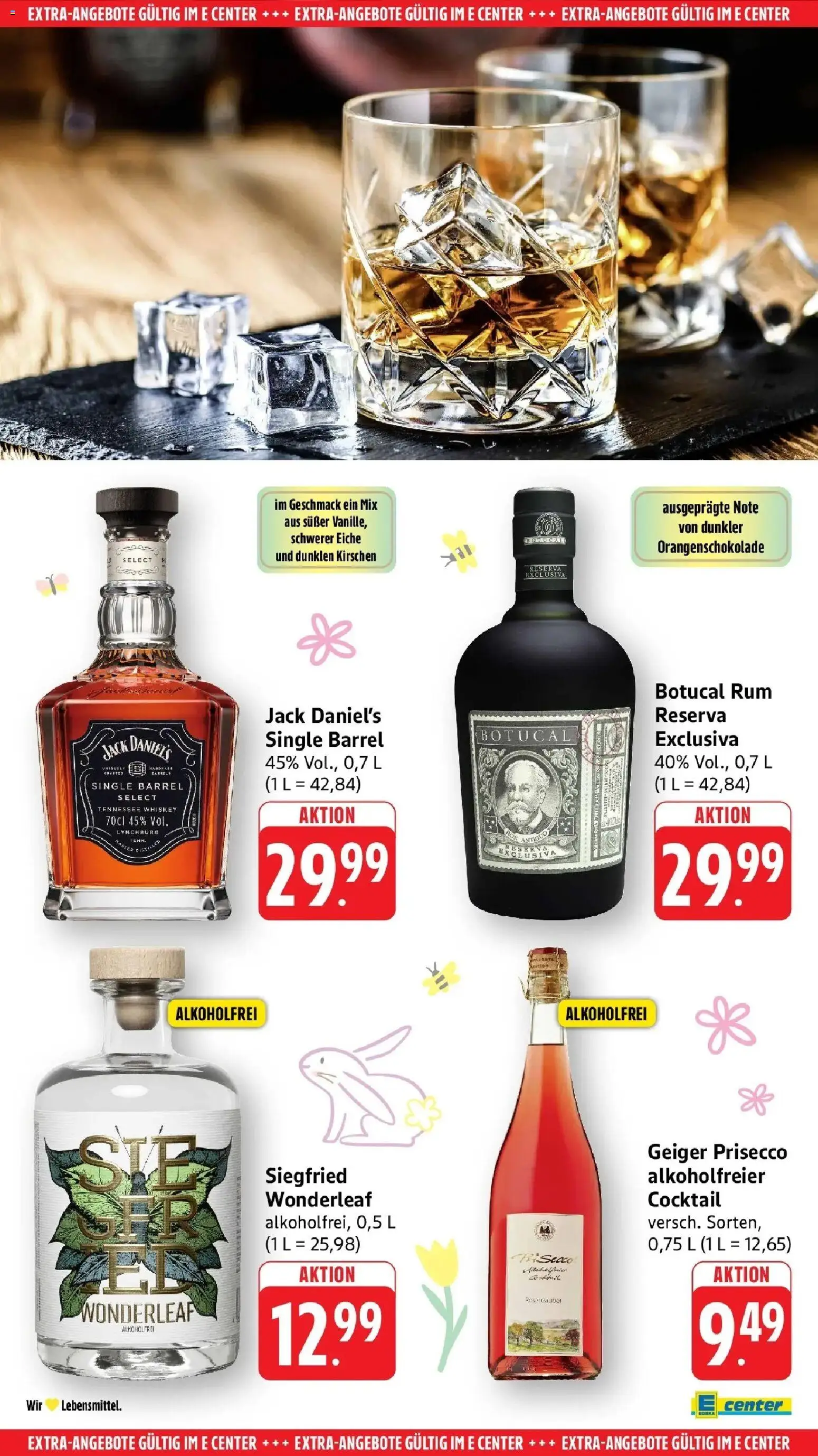 E center Prospekt Mannheim-Neuostheim	 – gültig ab 29.03.2026 | Seite: 61 | Produkte: Rum, Jack Daniel's, Kirschen, Whiskey