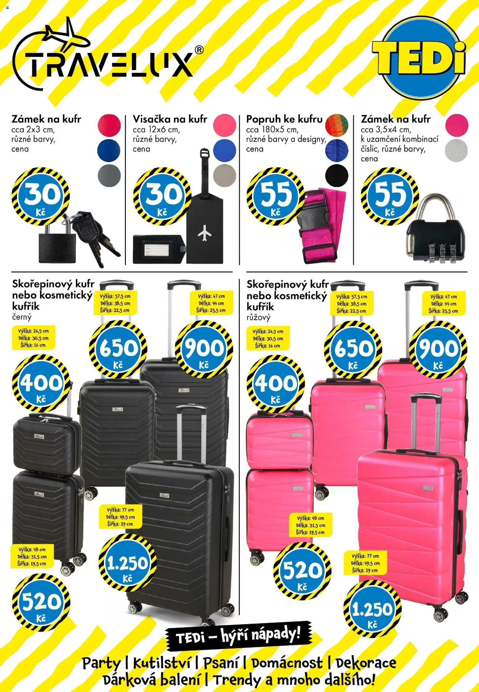 TEDi leták od 06.03.2026 | Strana: 37 | Produkty: Kufřík, Visačka na kufr, Barvy, Dekorace
