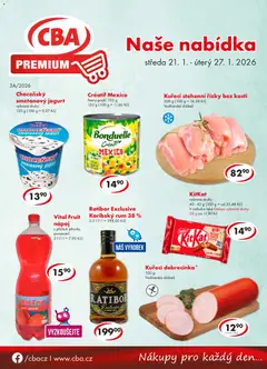 Náhled letáku CBA leták - Premium od 21.01.2026