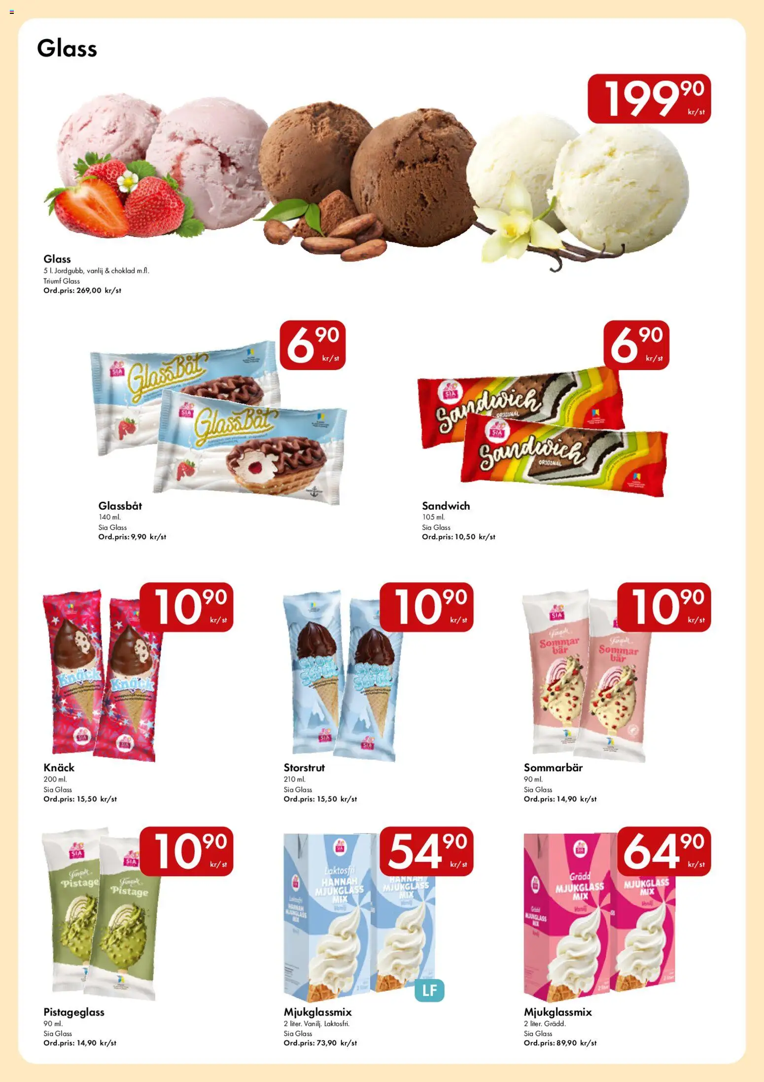 Snabbgross reklamblad aktuell från 23.03.2026 | Sida: 11 | Produkter: Sandwich, Choklad, Glass