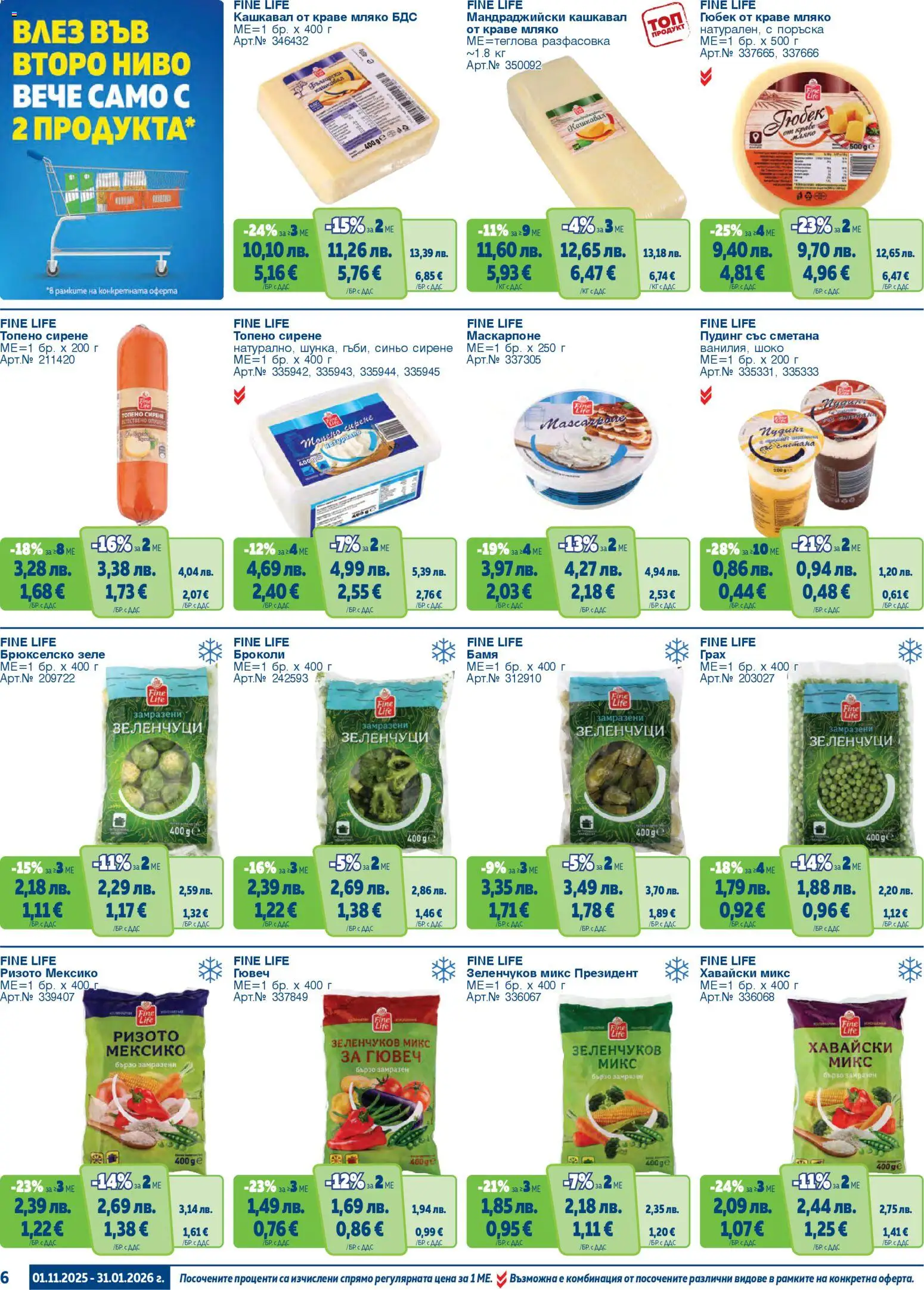 {H1} | Страница: 6 | Продукти: Краве, Сирене, Зеле, Грах