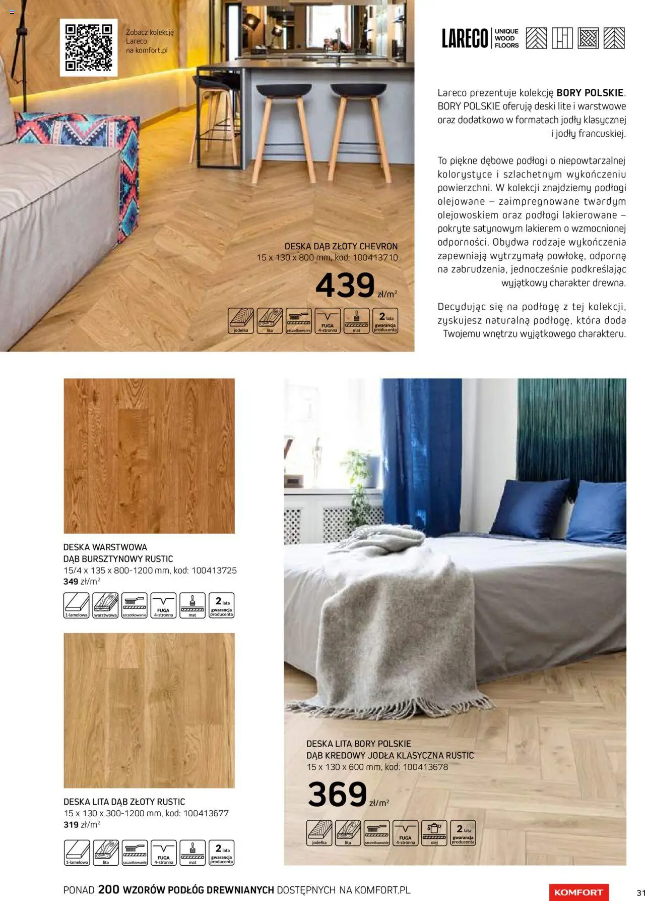 Komfort Gazetka - Katalog Podłogi I Drzwi od 26.06.2024 | Strona: 31 | Produkty: Olej