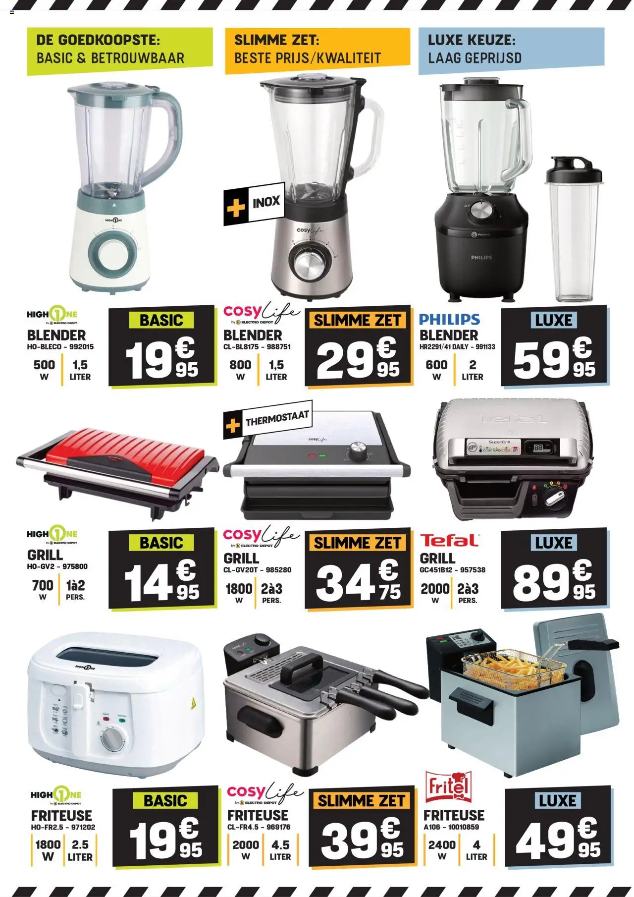  | Pagina: 2 | Producten: Grill, Blender, Friteuse
