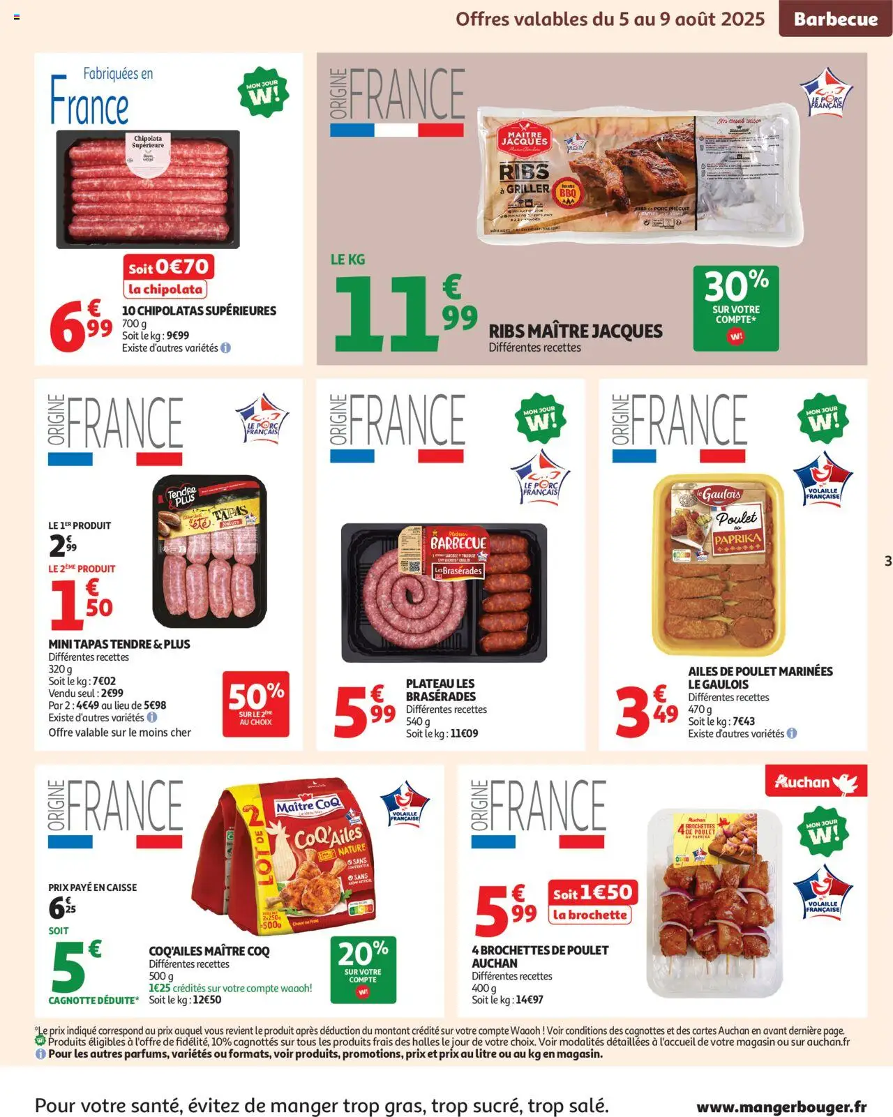  | Page: 3 | Produits: Plateau, Volaille, Ribs, Porc