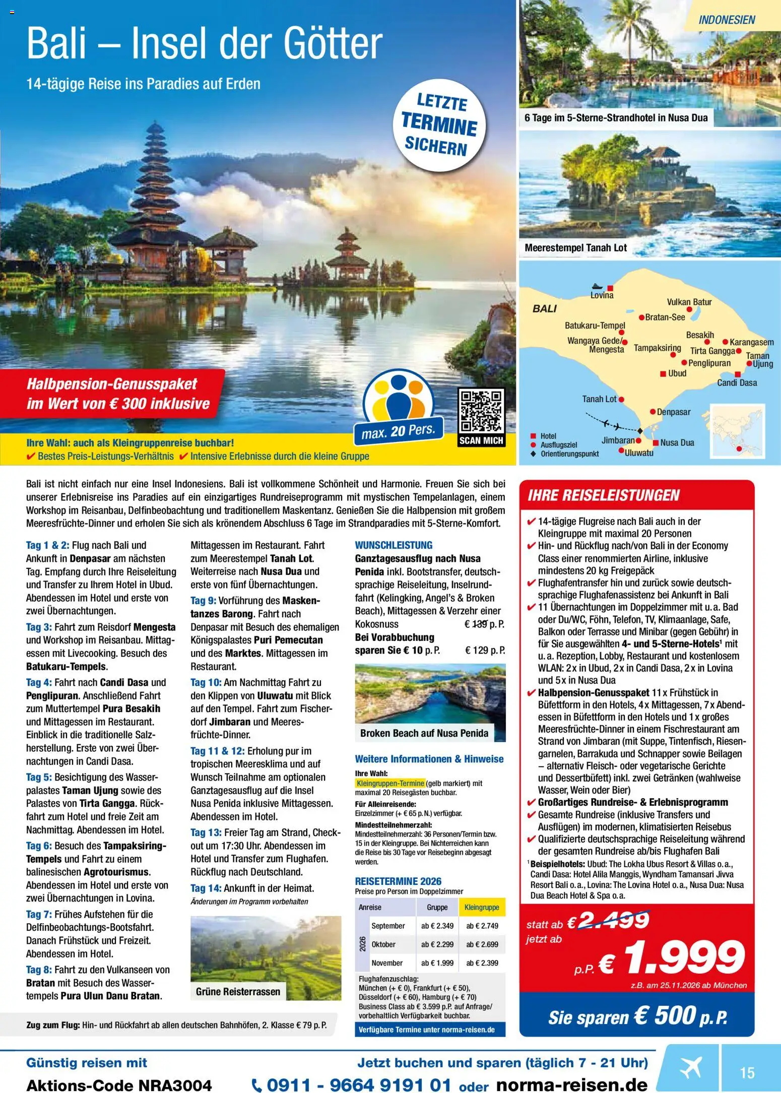 Norma Resien – gültig ab 01.04.2026 | Seite: 15 | Produkte: Wasser, Salz, Fleisch, Uhr