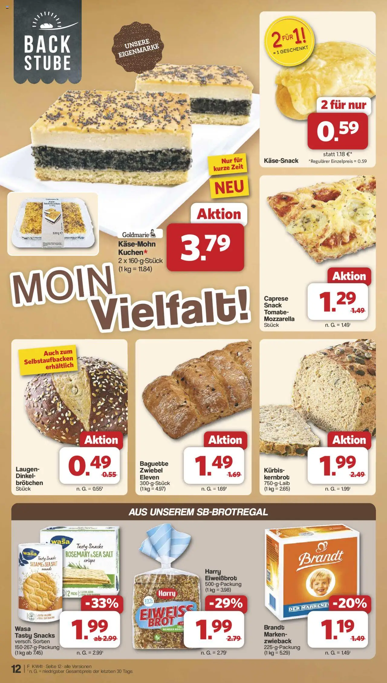 Famila Nordwest Prospekt 	 – gültig ab 06.10.2025 | Seite: 12 | Produkte: Mozzarella, Baguette, Kürbis, Brot