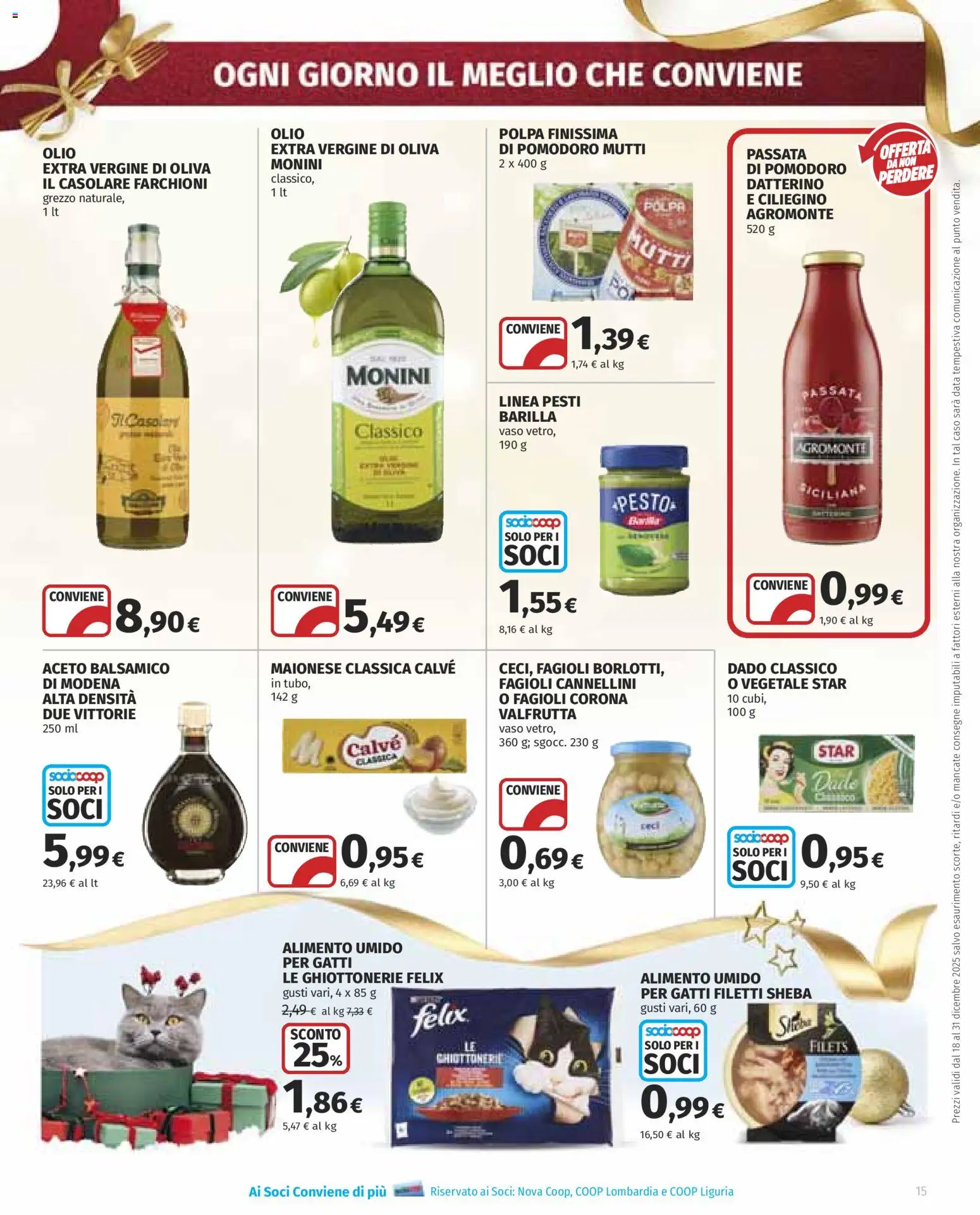 Volantino COOP del 18.12.2025 | Pagina: 15 | Prodotti: Data, Pesto, Aceto, Mutti