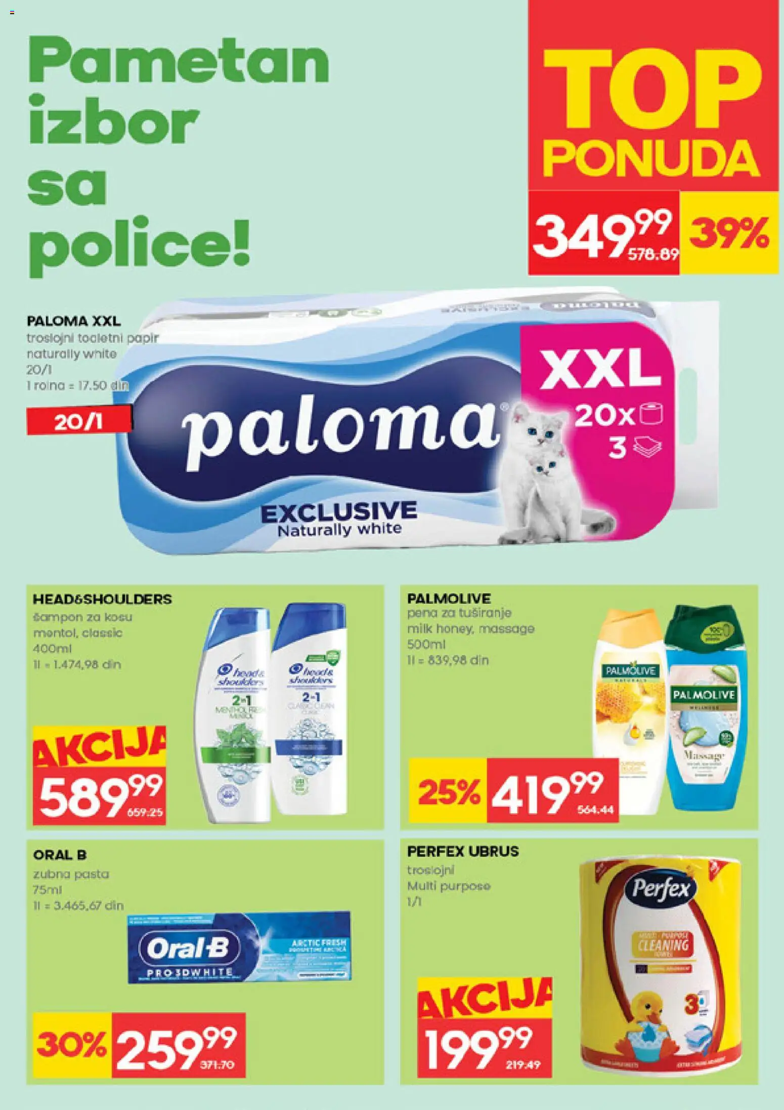 Idea katalog - važi od 19.03.2026 | Strana: 26 | Proizvode: Palmolive, Ubrus, Šampon