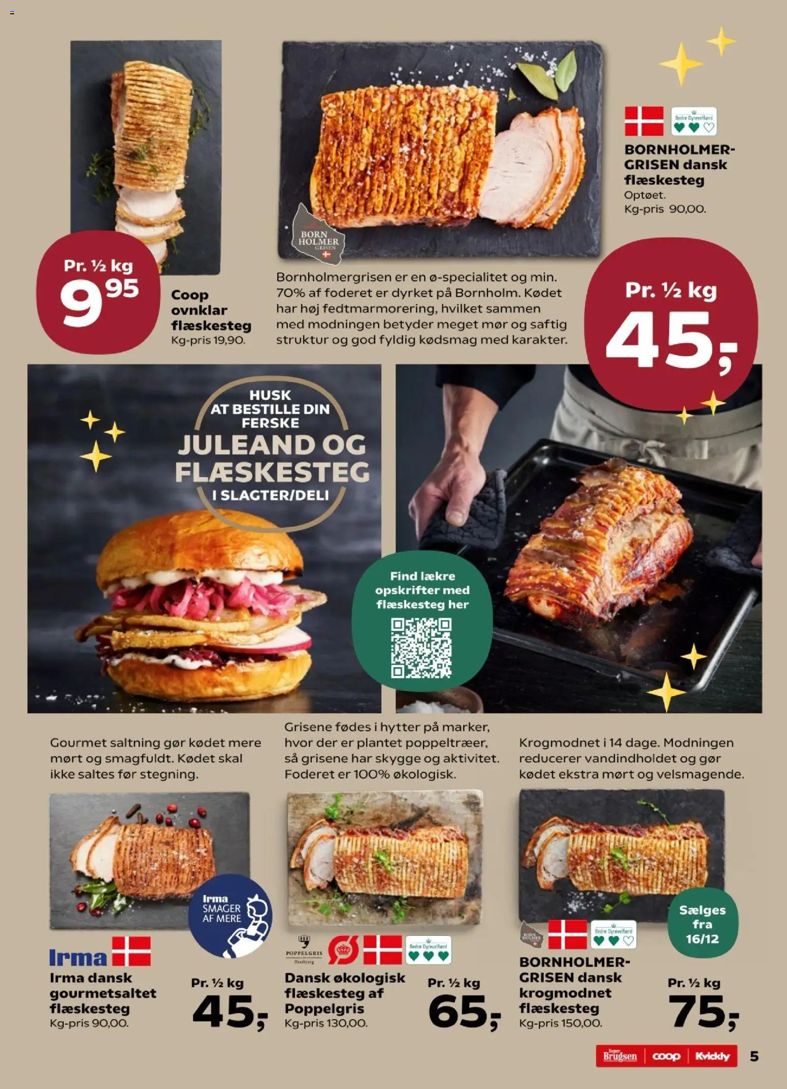 Kvickly tilbudsavis – gyldig fra 12.12.2025 | Side: 5 | Produkter: Flæskesteg