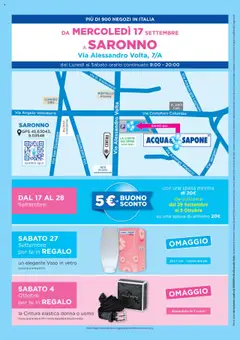 Volantino Acqua e Sapone del 17.09.2025 | Pagina: 8 | Prodotti: Tè, Cintura, Stampa, Vaso