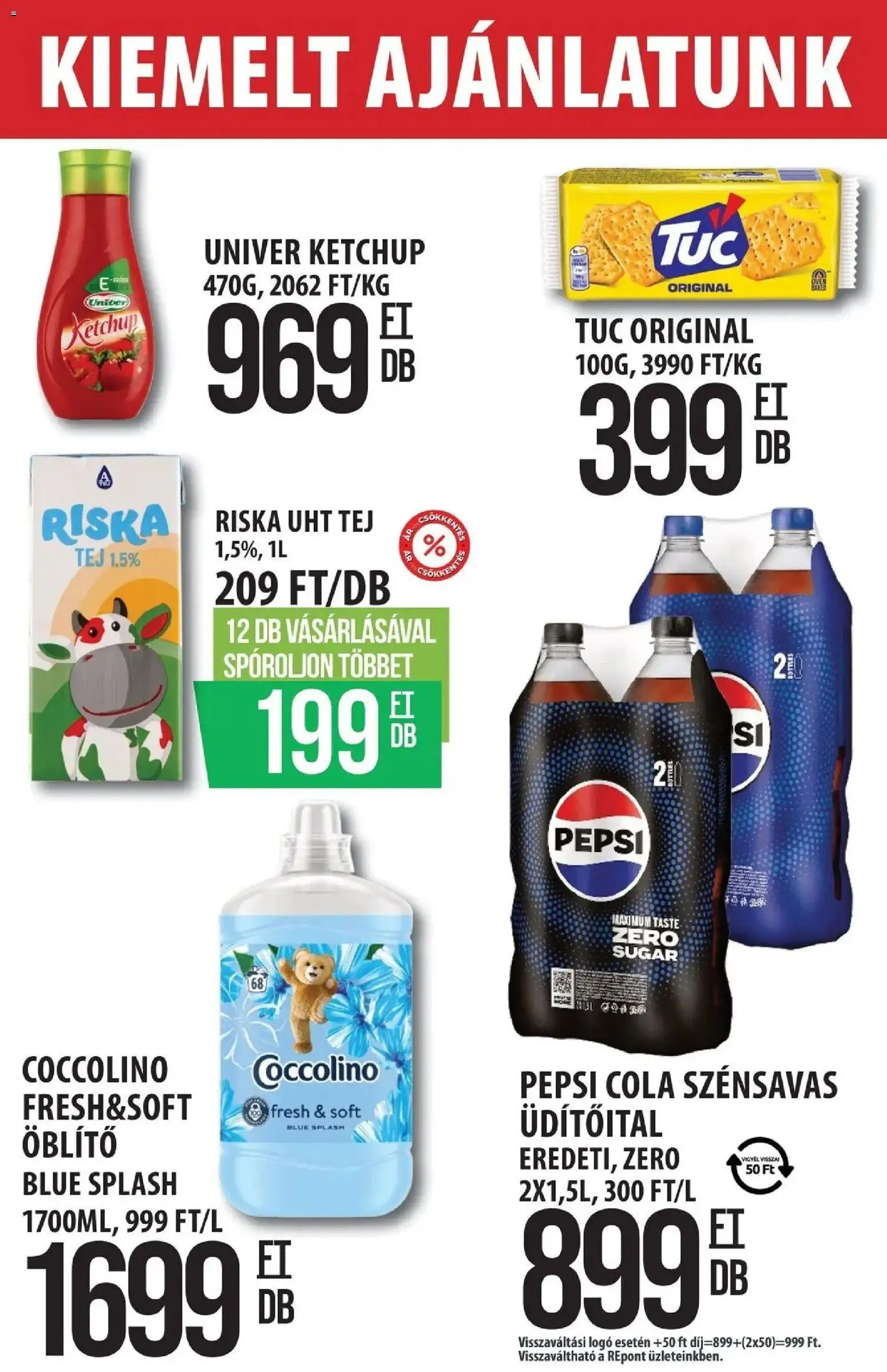 COOP Szolnok akciós ujság - amely érvényes a következő dátumtól: 16.04.2026 | Oldal: 2 | Termékek: Pepsi, Öblítő, Cola, Ketchup