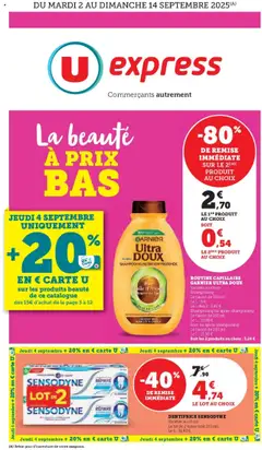 U Express - Prévisualisation de U Express - La beauté à prix bas valide à partir de 02.09.2025