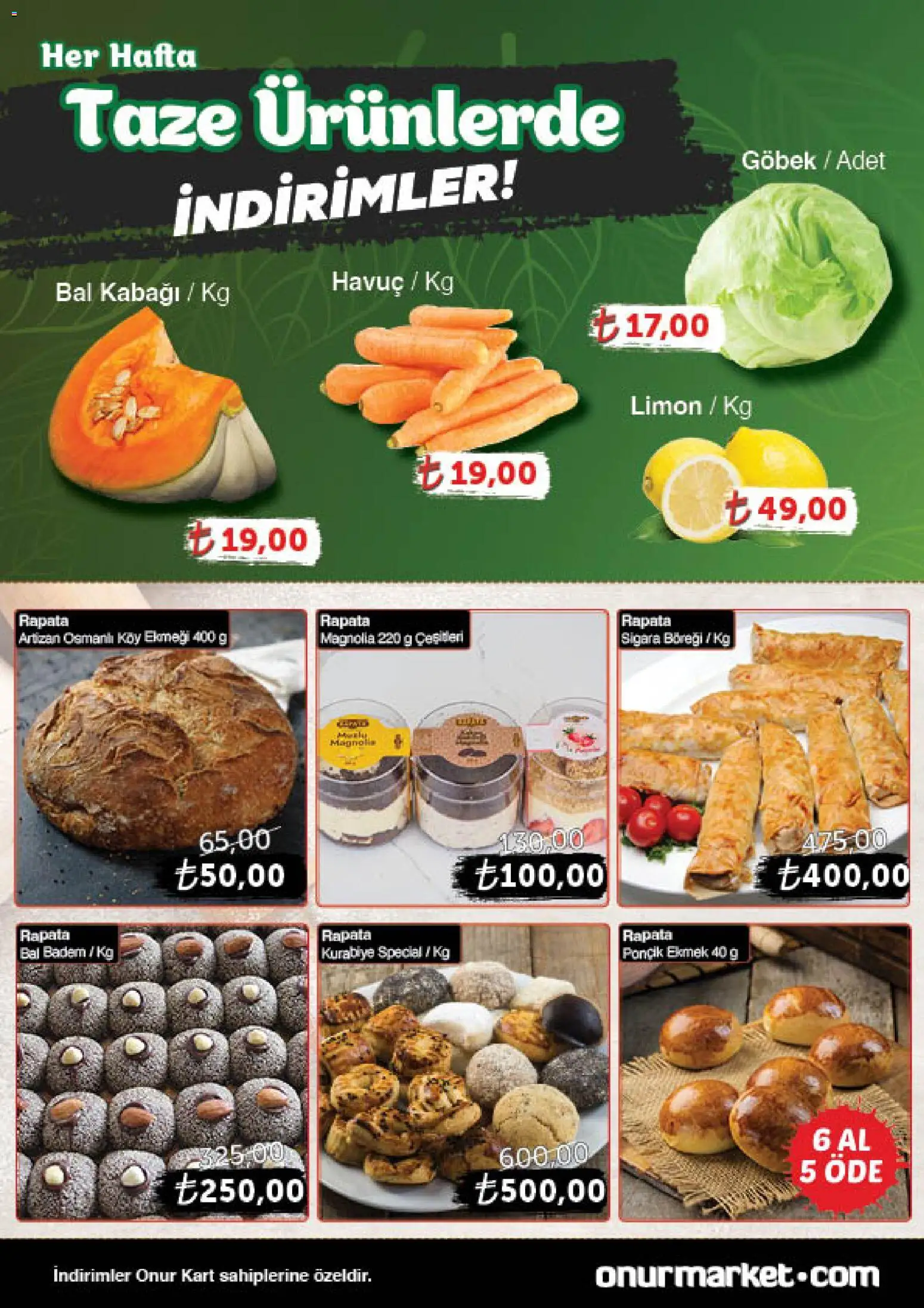 Onur Market Katalog Gurme - Istanbul - 04.12.2025 tarihinden itibaren geçerlidir | Sayfa: 4 | Ürünler: Ekmek, Havuç, Kurabiye, Badem
