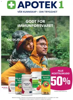 Forhåndsvisning av Apotek 1 kundeavis gyldig fra 15.10.2025