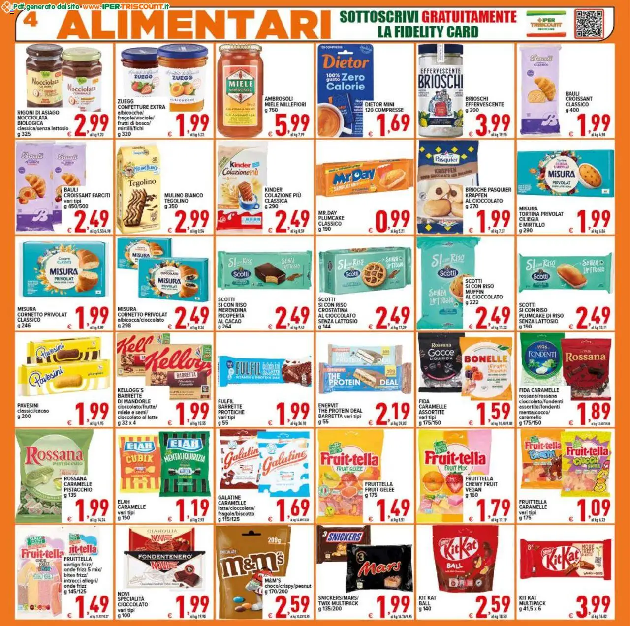 Volantino Ipertriscount del 05.09.2025 | Pagina: 4 | Prodotti: Latte, The, Barretta, Miele