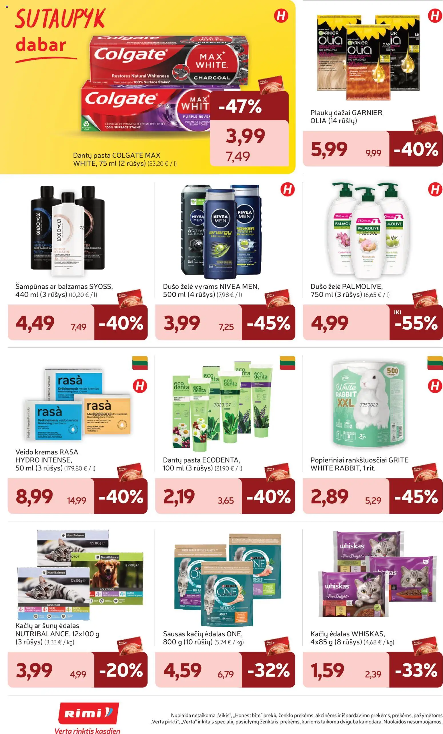 Rimi akcijos nuo 20.01.2026 | Puslapis: 22 | Prekių: Balzamas, Šampūnas, Kremas, Dušo želė