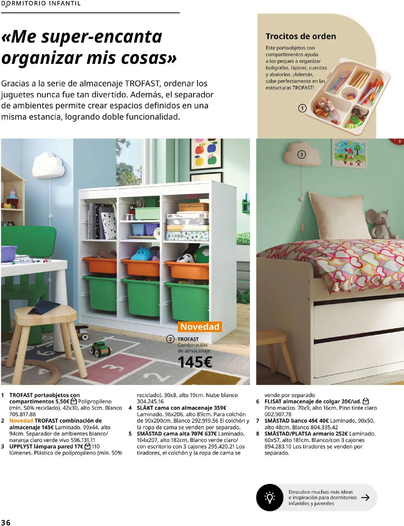 Catálogo IKEA Organización en el hogar │ válido desde el 15.01.2026 | Página: 36 | Productos: Tinte, Colchon, Almacenaje, Armario