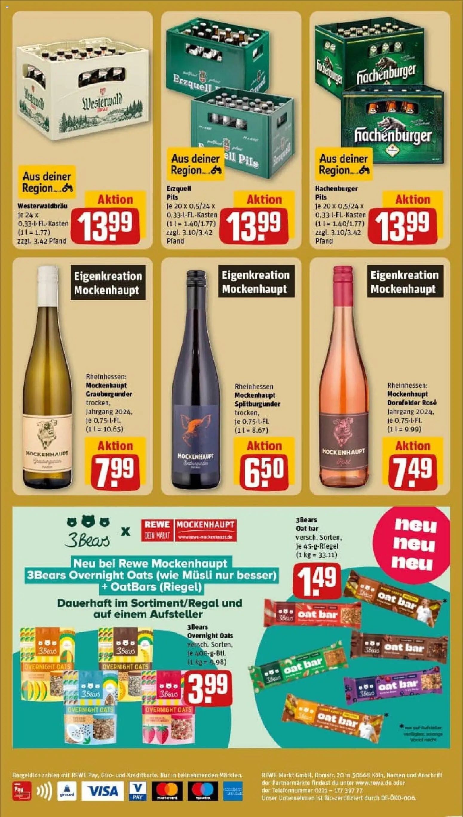 Rewe prospekt Siegen / Wittgenstein	 – gültig ab 26.10.2025 | Seite: 4 | Produkte: Musli, Pils