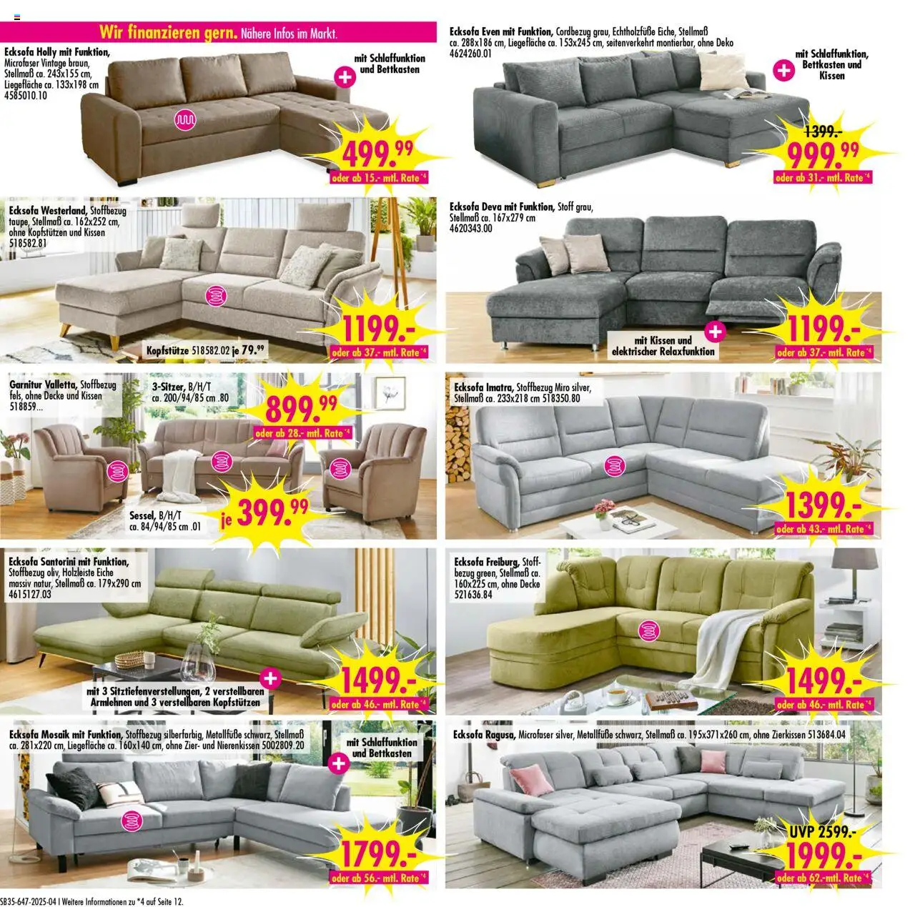 SB Möbel Boss Prospekt Neubrandenburg - gültig ab dem 23.08.2025 | Seite: 4 | Produkte: Ecksofa, Kissen, Decke